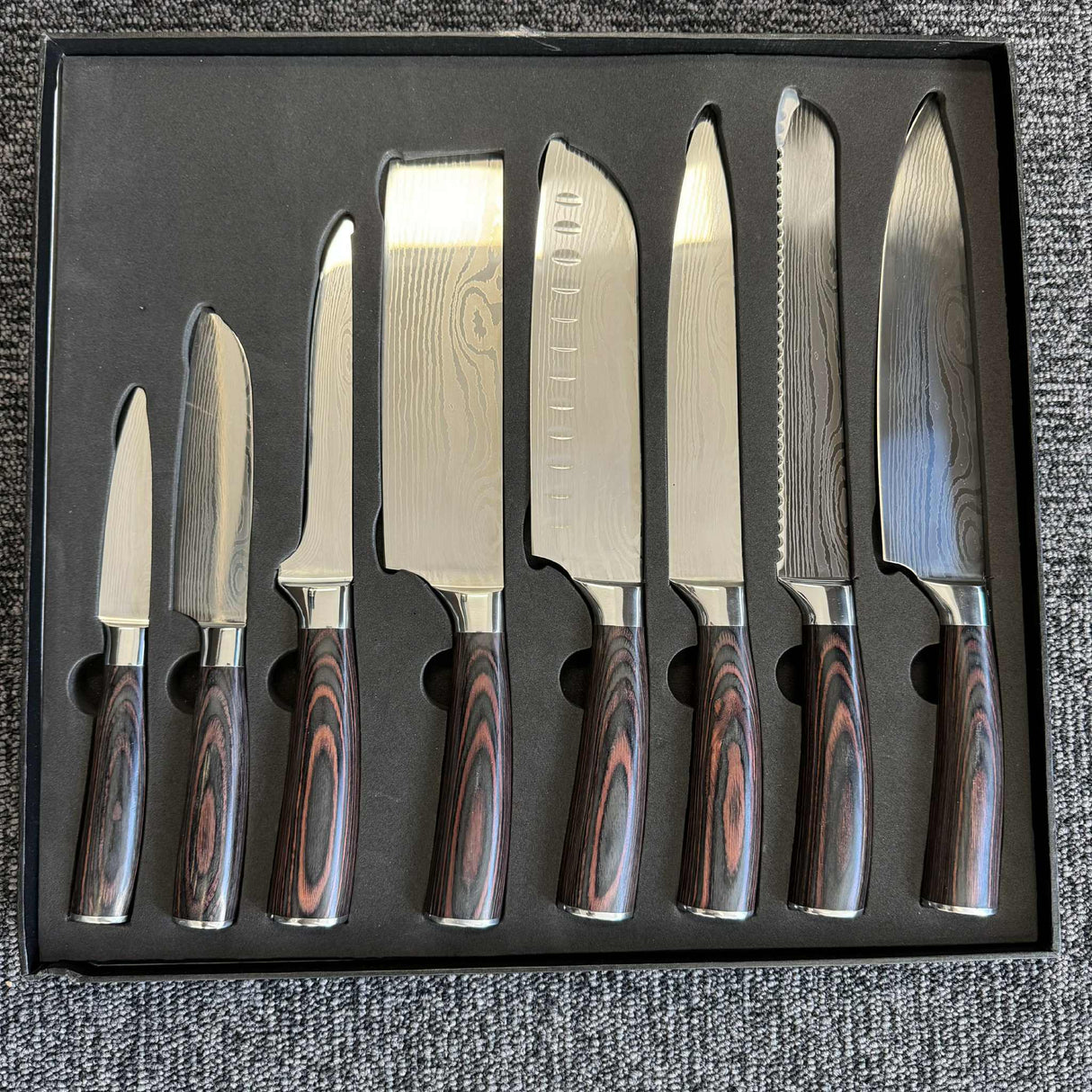 Japanskt Köksknivset för Proffs & Hemmakockar – 8 delar