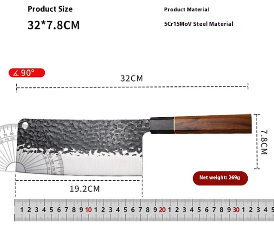 Knivset Japansk Stil – 2 knivar Hamrad Bladyta