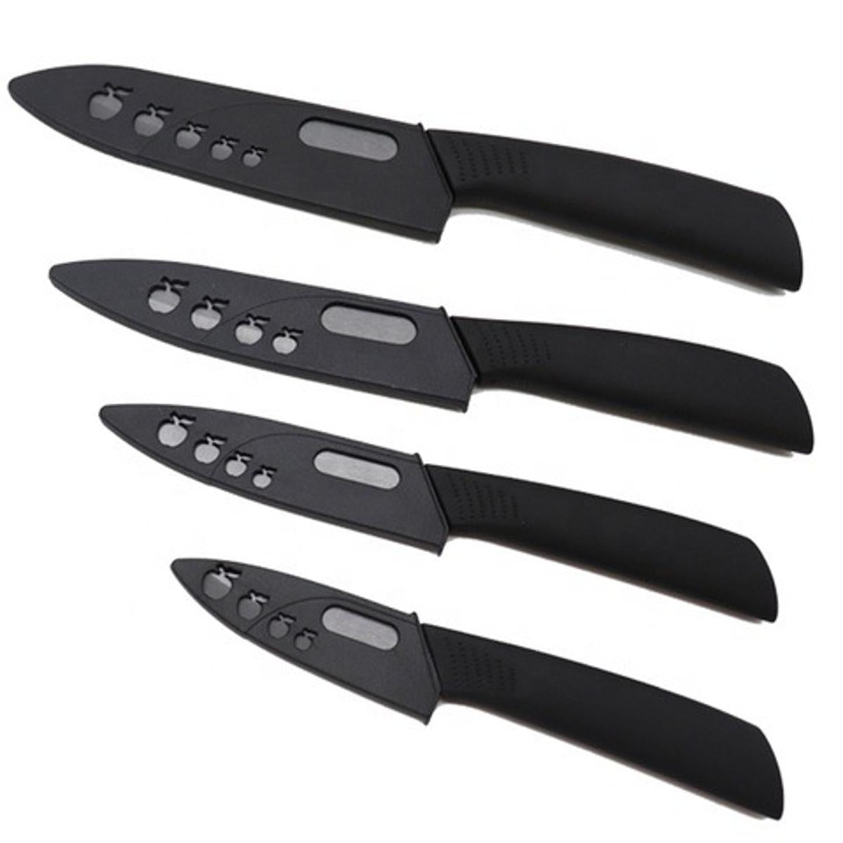 Exklusivt Keramiskt Knivset - 4 Knivar & Skalare