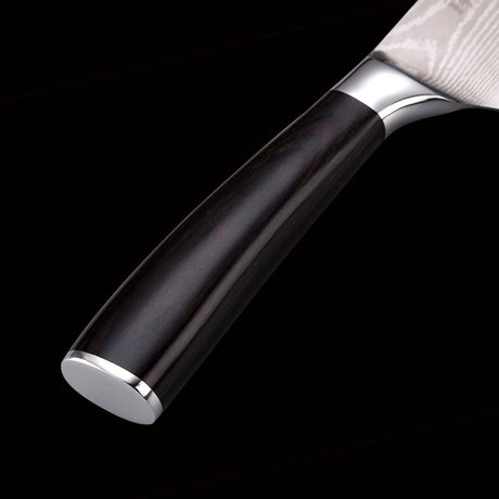 Japansk Kockkniv 7Cr17 – Damaskusmönster