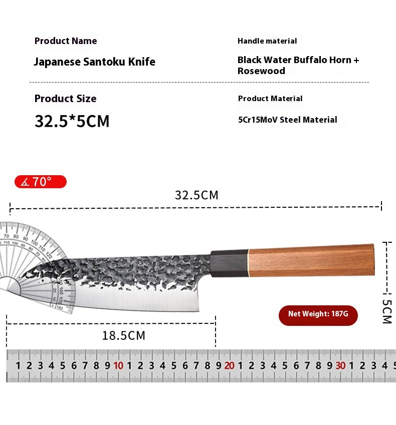 Japanskt Knivset 3-delar – Hamrad finish