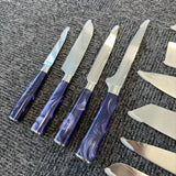 Knivset 10-delars – Lila Marmorfinish