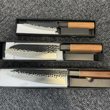 Japanskt Knivset 3-delar – Hamrad finish