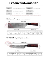 Japanskt Köksknivset för Proffs & Hemmakockar – 8 delar