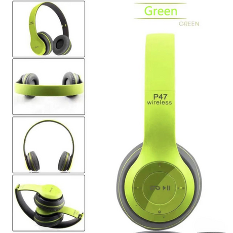 P47 Wireless Headset Grön