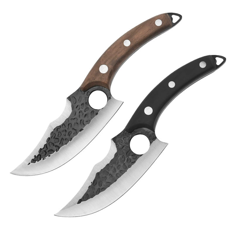 Ergonomisk Japansk Styckkniv – Svart Trähandtag