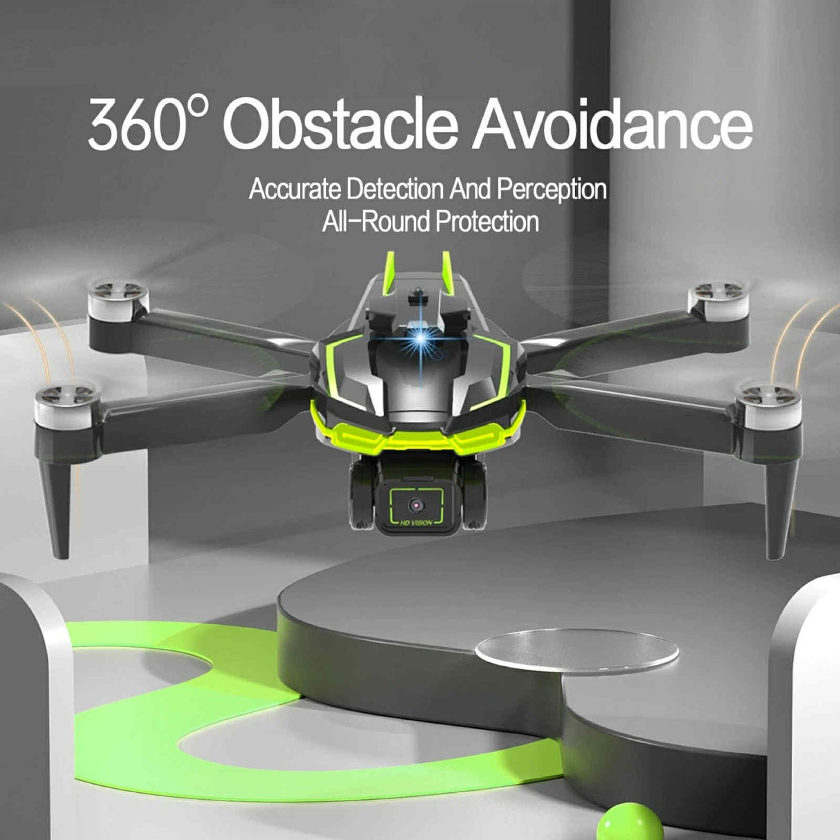 Drönare AirTech - Dual Camera + GPS + Optical Flow - 2x Batteri
