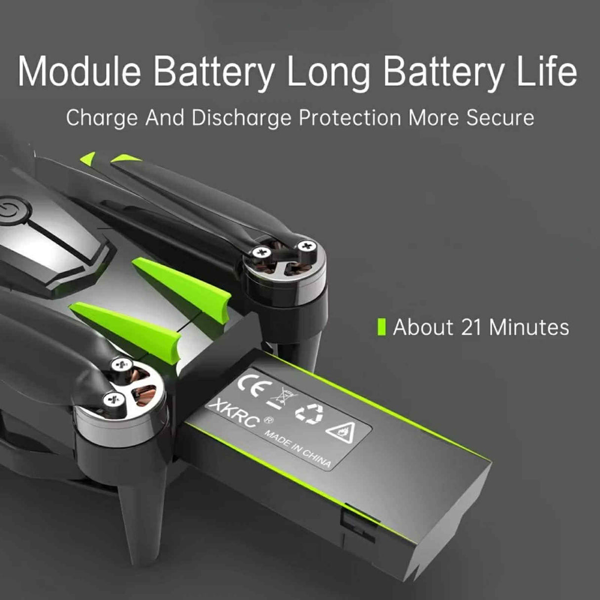 Drönare AirTech - Dual Camera + GPS + Optical Flow - 2x Batteri