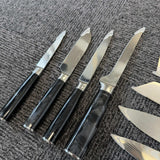 Knivset 10-delars – Svart Marmorfinish