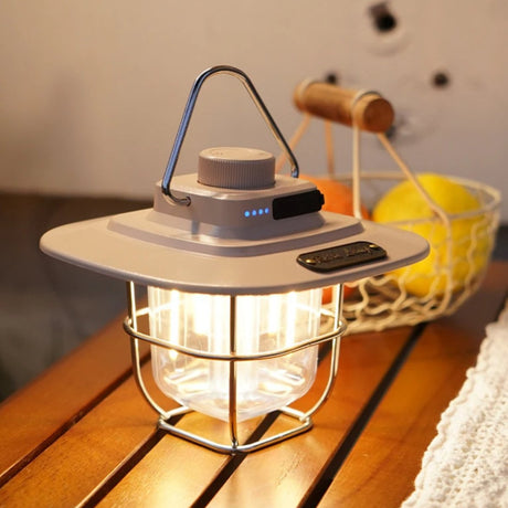 Camping Lampa Retro Beige - PrisRebellen