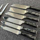 Knivset 10-delars – Svart Marmorfinish