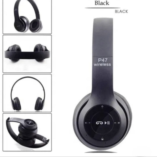 P47 Wireless Headset Svart - PrisRebellen