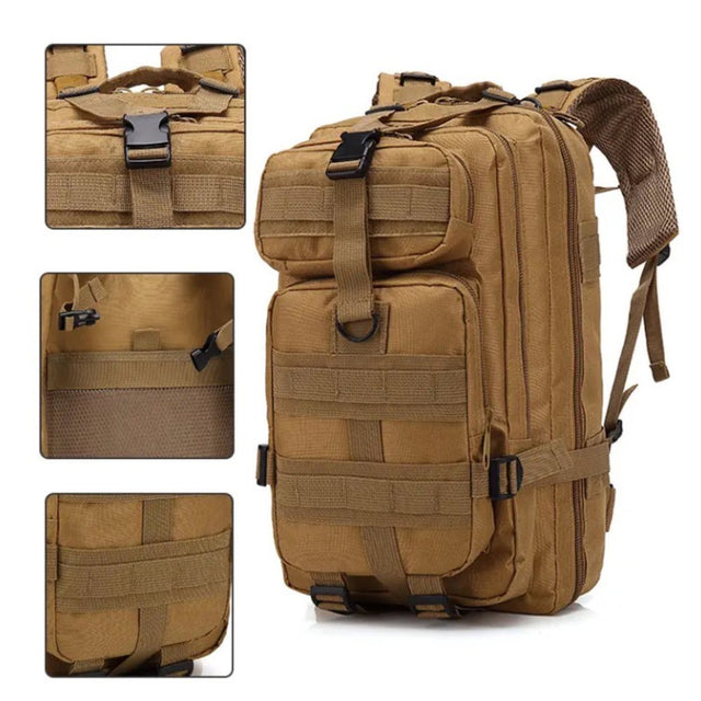 Tactical Backpack 30L Kaki - PrisRebellen